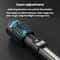 Premium Zoomable LED Digital Display Flashlight With Side Light Rechargeable Portable Torch 4