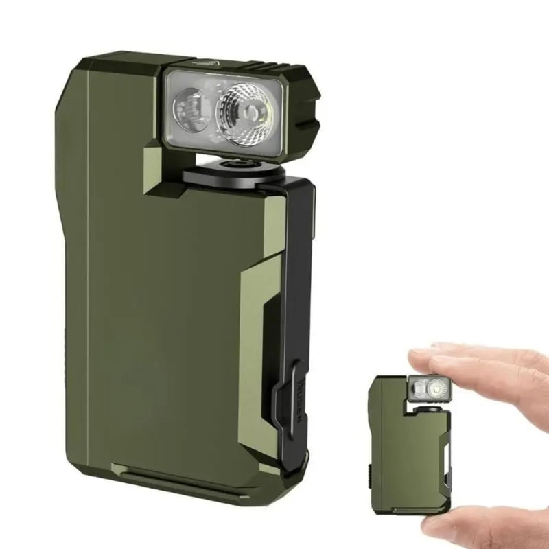 Rechargeable Mini LED EDC Magnetic Flashlight Portable Everyday Carry Light