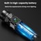 Rechargeable LED Flashlight with Power Display and Rainbow Side Light