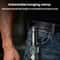 Rechargeable LED Flashlight with Power Display and Rainbow Side Light