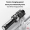 Rechargeable LED Flashlight with Power Display and Rainbow Side Light