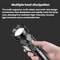 Rechargeable LED Flashlight with Power Display and Rainbow Side Light