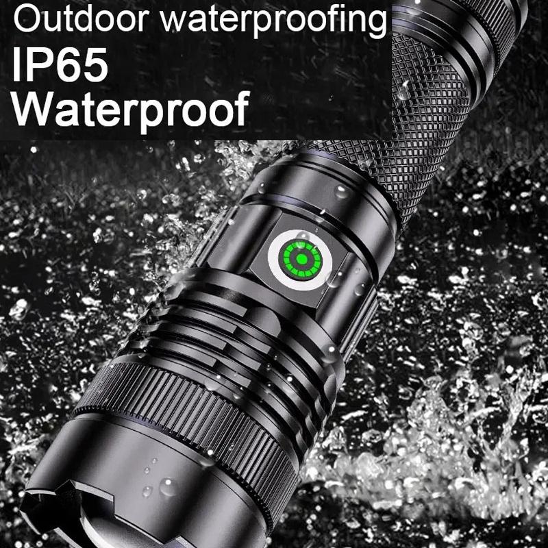 Outdoor Laser Zoom Torch High Brightness Long Range Flashlight