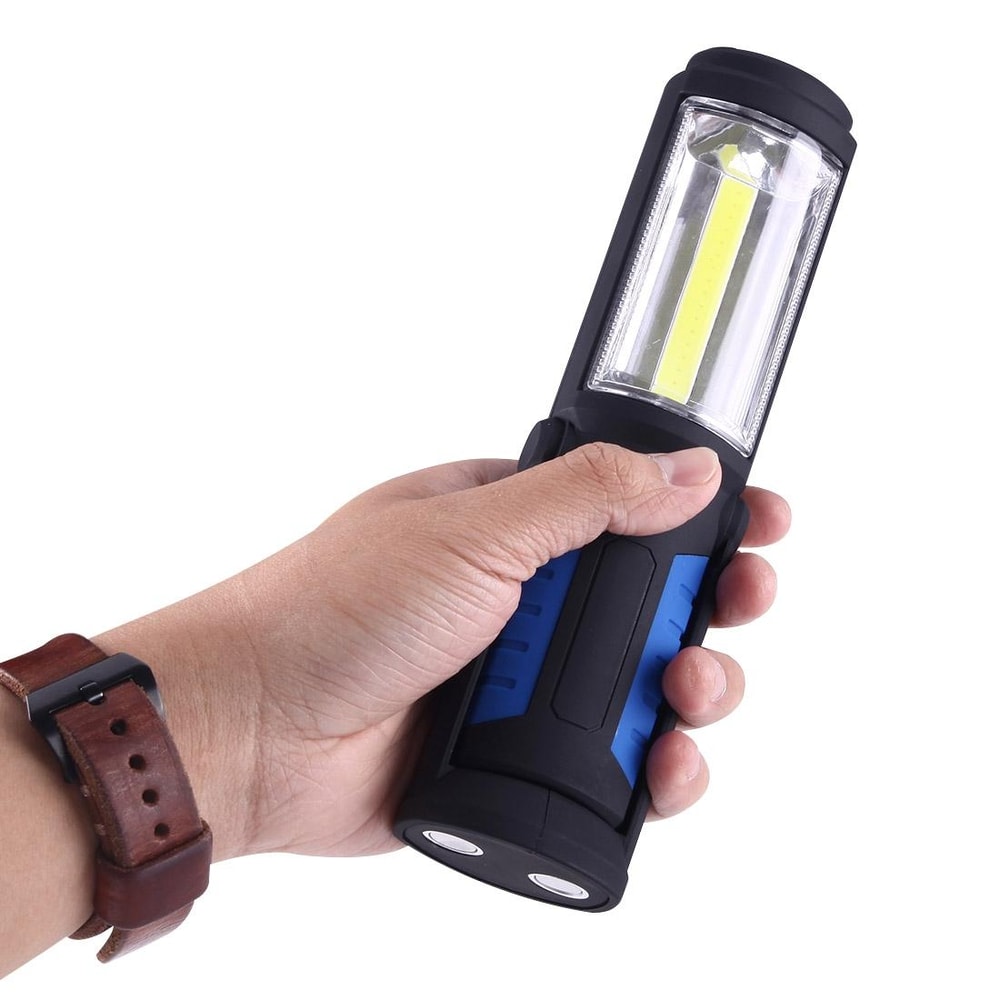 Waterproof USB Rechargeable Magnetic LED Torch Work Light with Swivel Hook