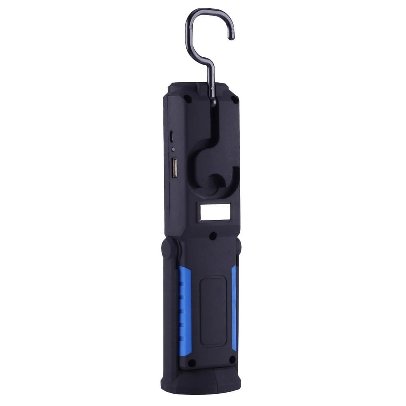 Waterproof USB Rechargeable Magnetic LED Torch Work Light with Swivel Hook