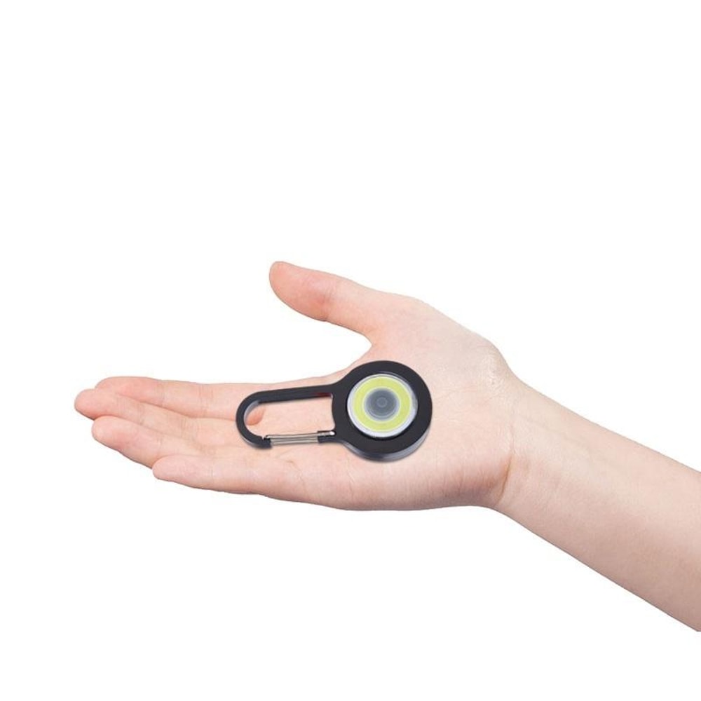 Ultra Compact Mini COB Flashlight Keychain With Portable Carabiner Light Outdoor EDC Essentials 4