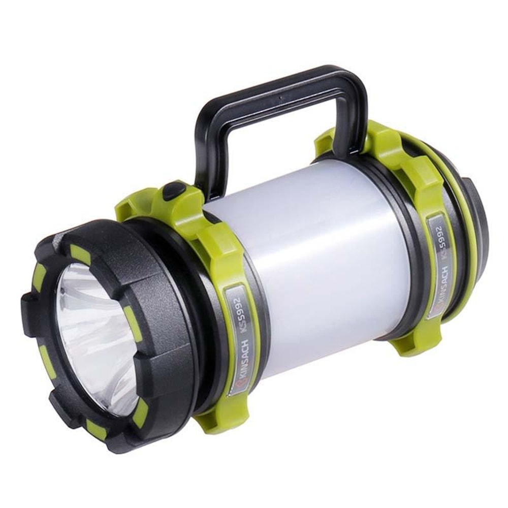 Rechargeable LED Searchlight Camping Light with Side Lamp and USB Charging