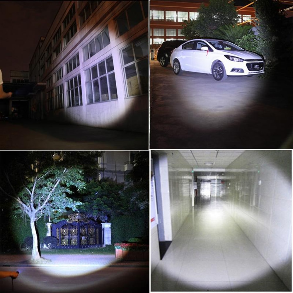 Tactical LED Torch Zoomable Waterproof Emergency Light