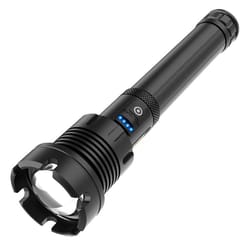 tactical usb rechargeable outdoor p90+cob led flashlight