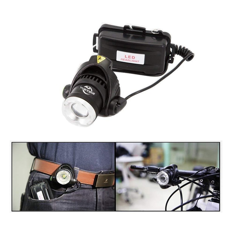 Zoomable Tactical Headlamp Ultra Bright Waterproof LED Flashlight for Camping and Fishing