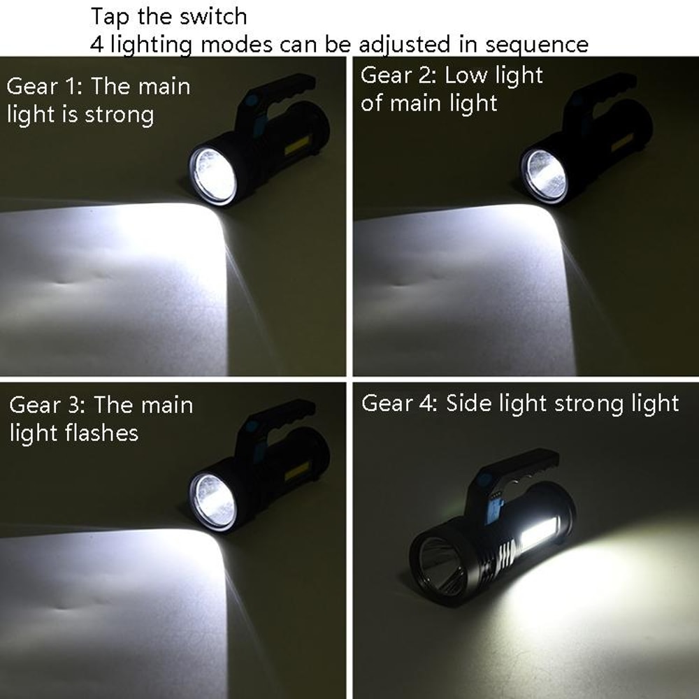 Rechargeable Outdoor Search Light And Portable Household Flashlight 2