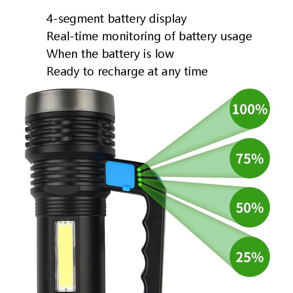 Rechargeable Outdoor Search Light And Portable Household Flashlight 4