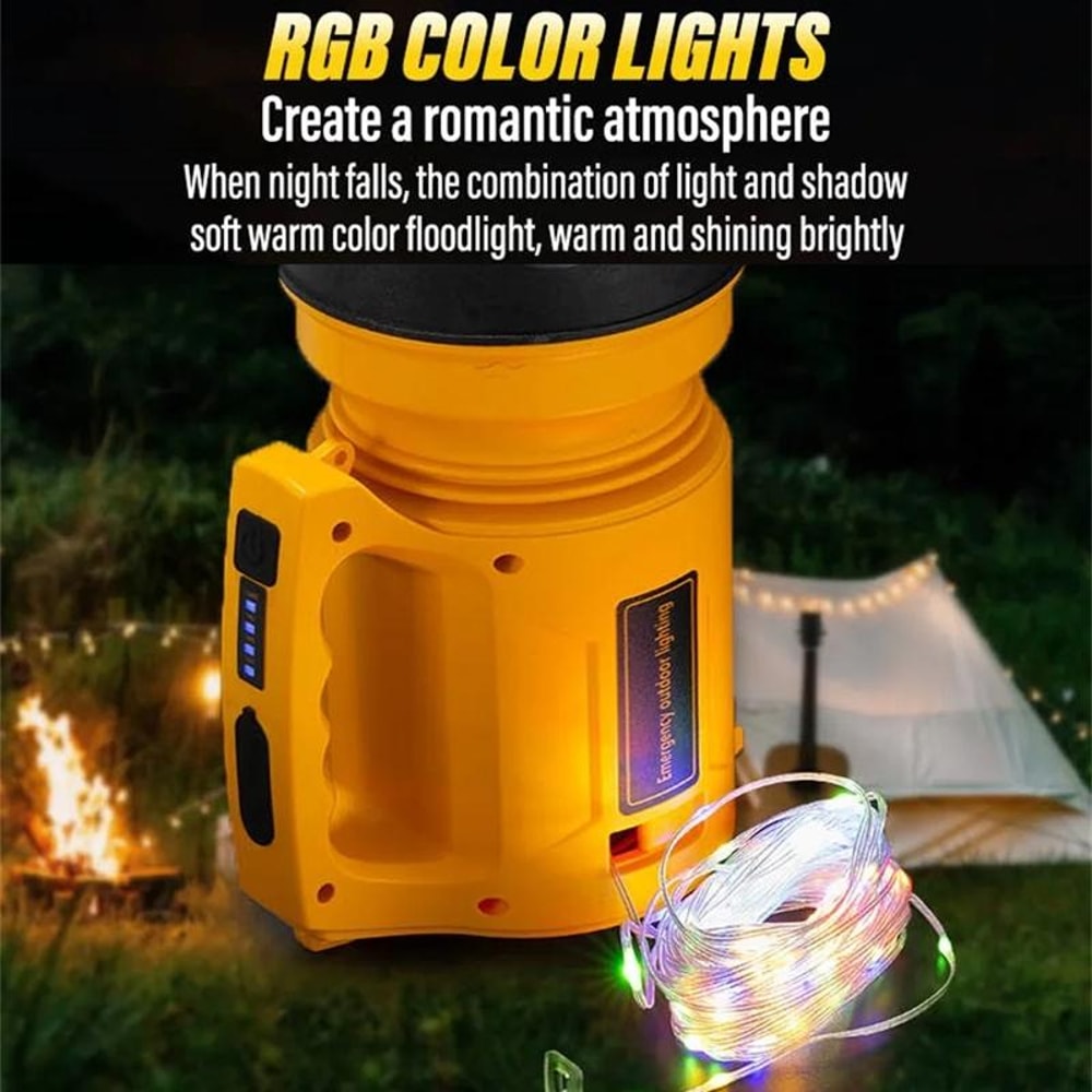Rechargeable Outdoor Cycling Light With RGB Searchlight 11