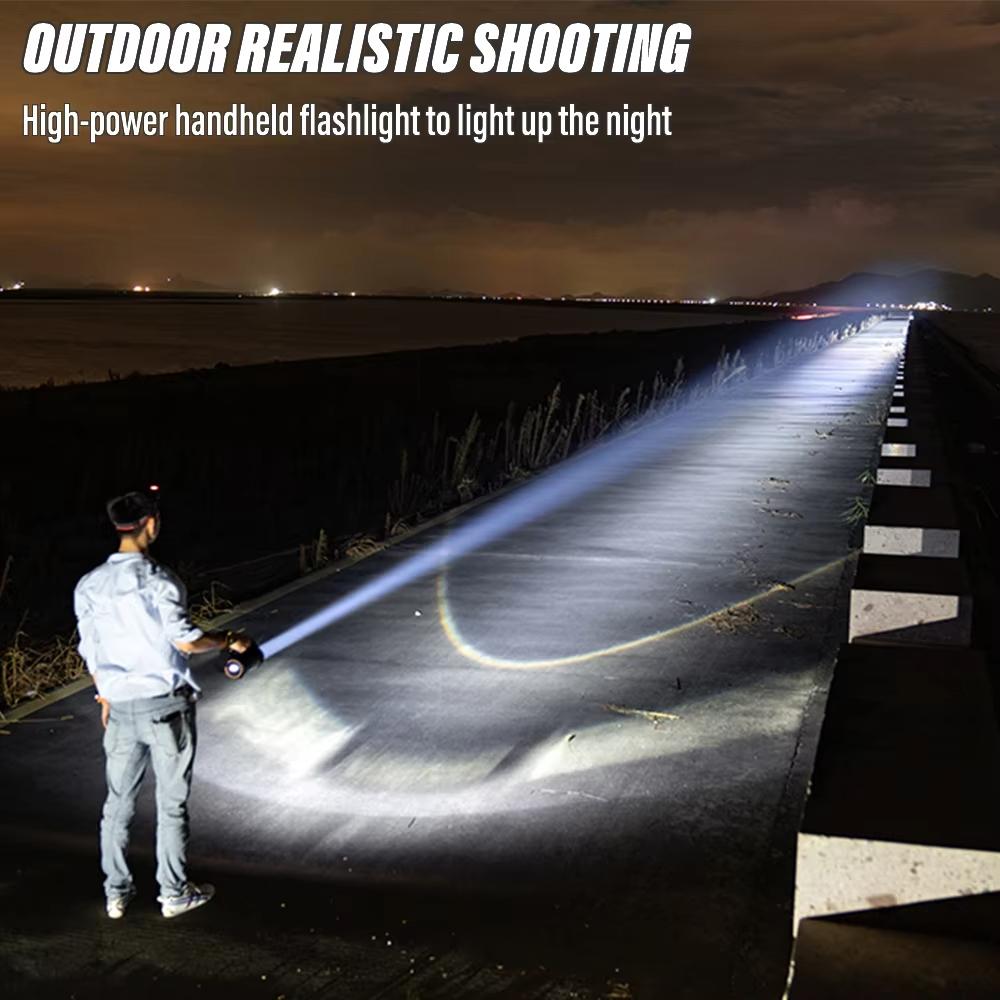 Rechargeable Outdoor Cycling Light With RGB Searchlight 7
