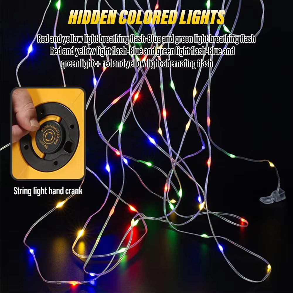 Rechargeable Outdoor Cycling Light With RGB Searchlight 12