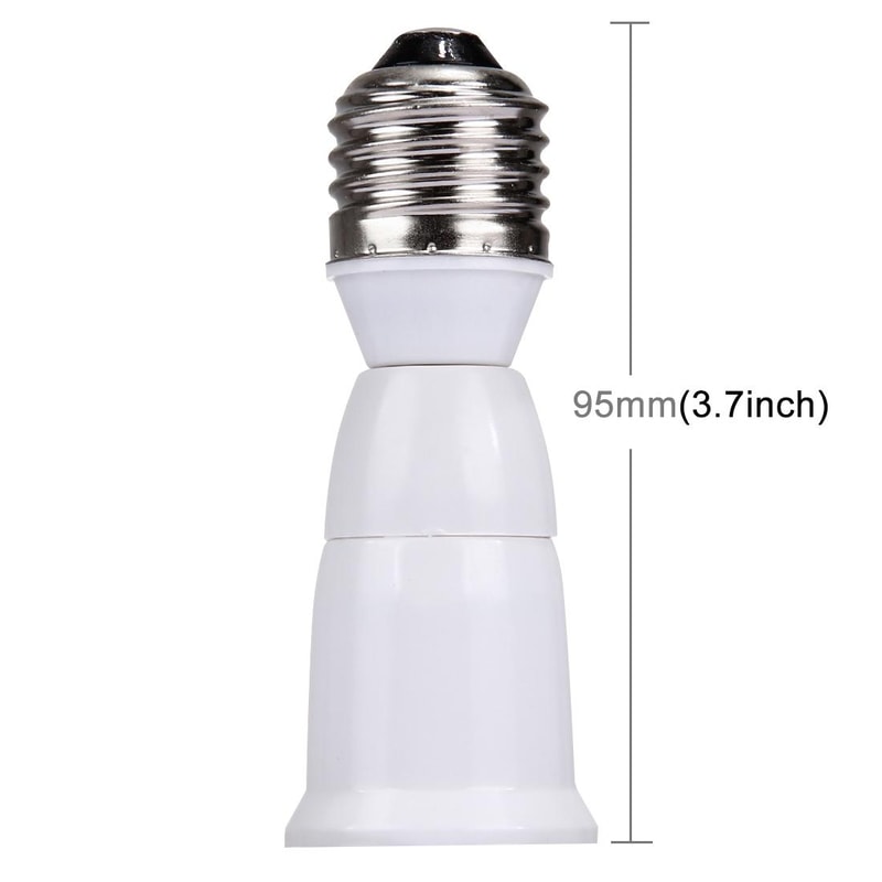 E27 Bulb Extender Socket Adapter for Safer Lamp Extension