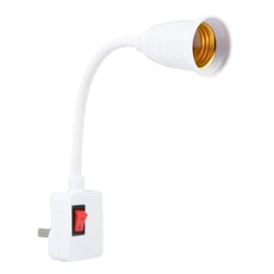 adjustable flexible e27 bulb holder with switch us plug socket extension converter