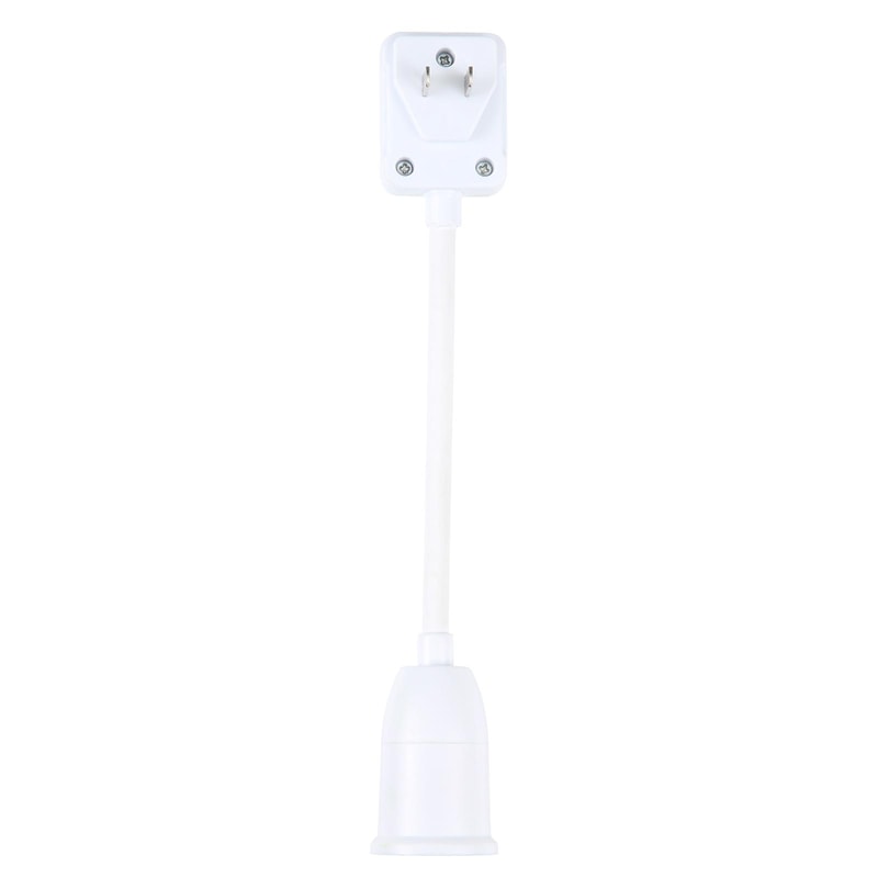 Adjustable Flexible E27 Bulb Holder With Switch US Plug Socket Extension Converter 1