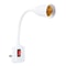 Adjustable Flexible E27 Bulb Holder with Switch US Plug Socket Extension Converter