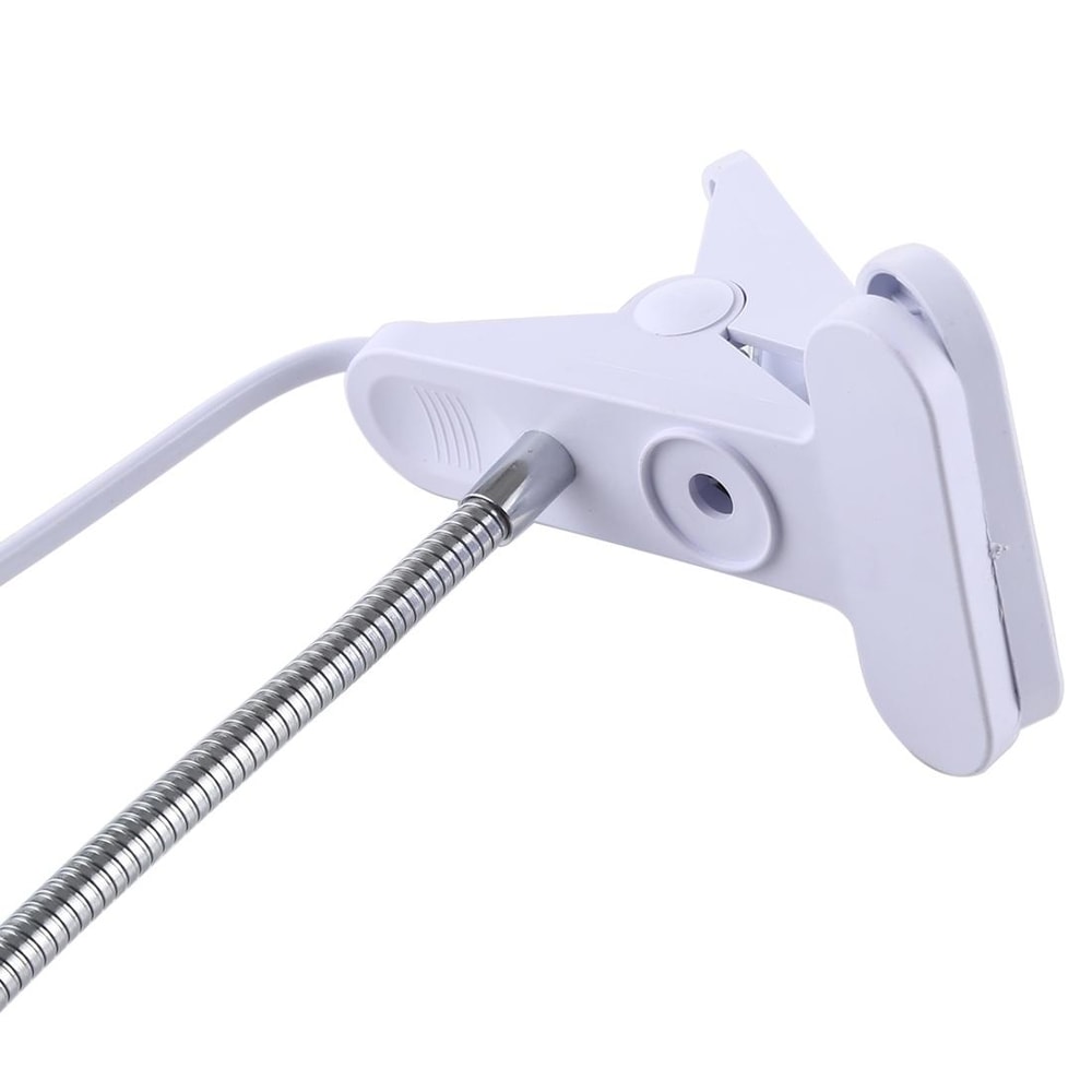 Premium E27 Clip Lamp Holder with 360 Degree Adjustable Lamp Base, Flexible Gooseneck & Switch US Plug