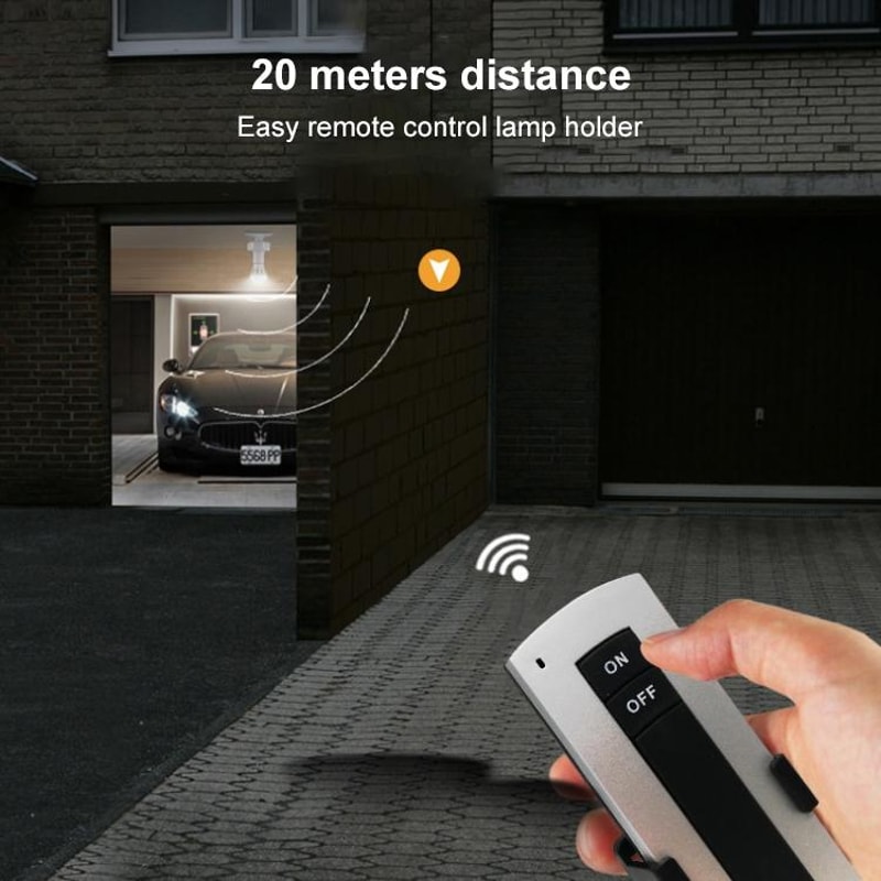 Remote Control Bulb Adapter Wireless Remote Control Light Socket Lamp Holder