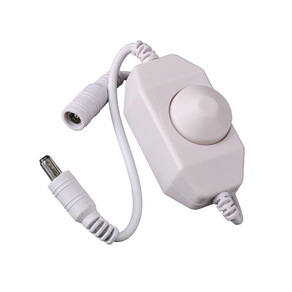 Premium LED Strip Knob Dimmer Controller Smooth Brightness For Single Color LED Lights 6