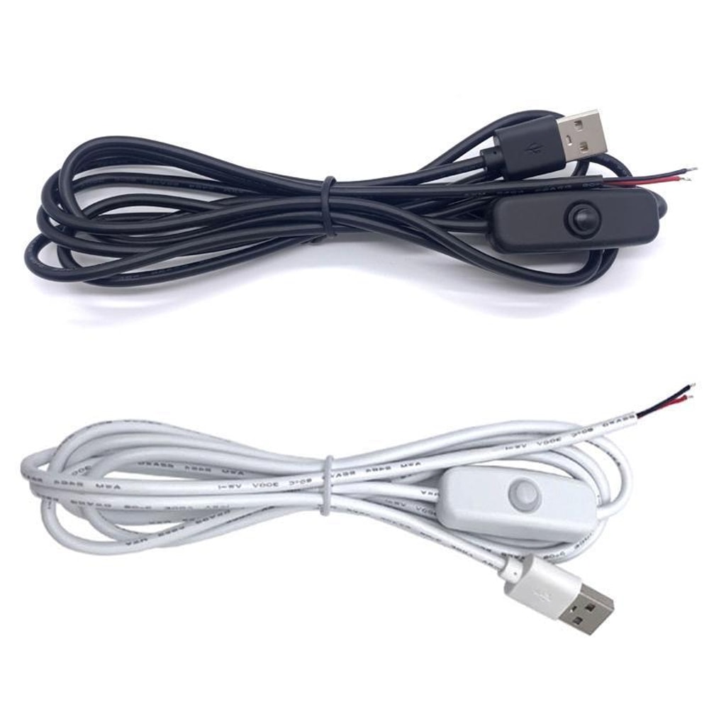 USB Power Cable With OnOff Control Switch For LED Strip Plant Light 0