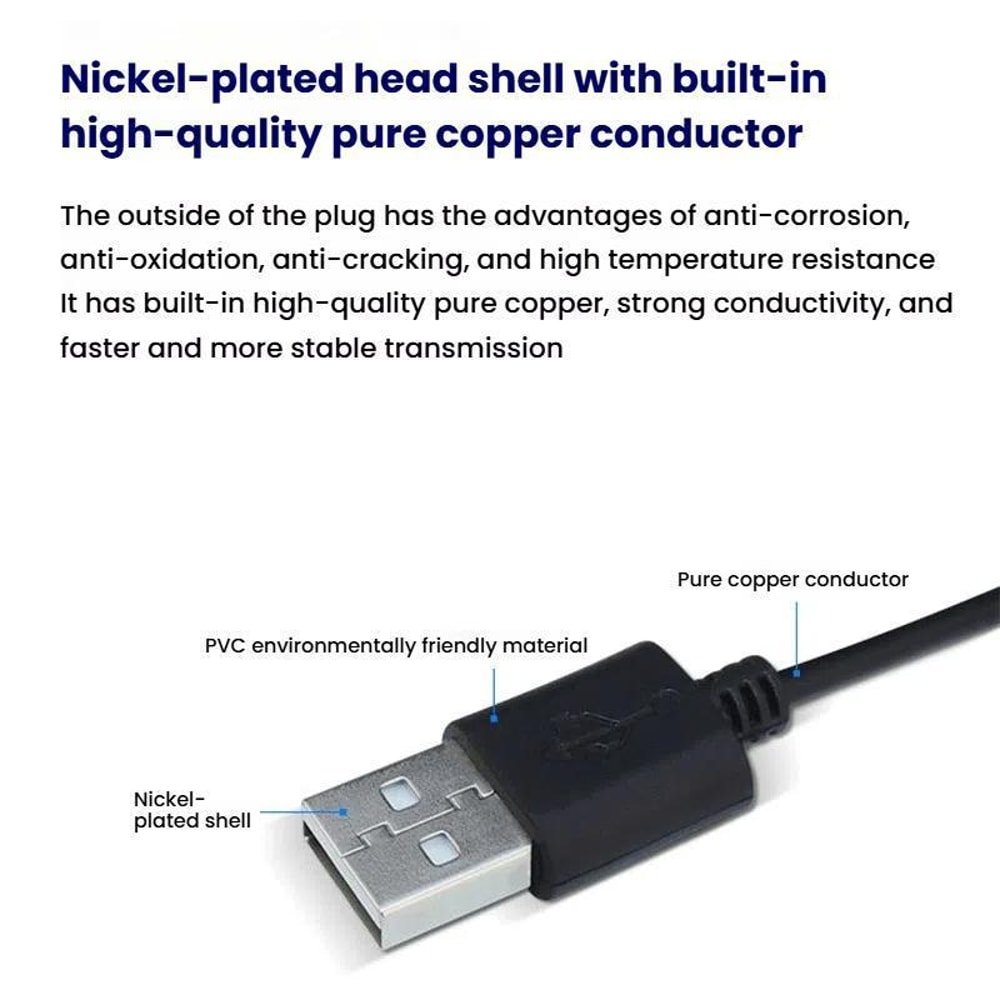 USB Power Cable With OnOff Control Switch For LED Strip Plant Light 4