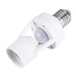premium e27 pir motion sensor lamp holder with detection & automatic lighting