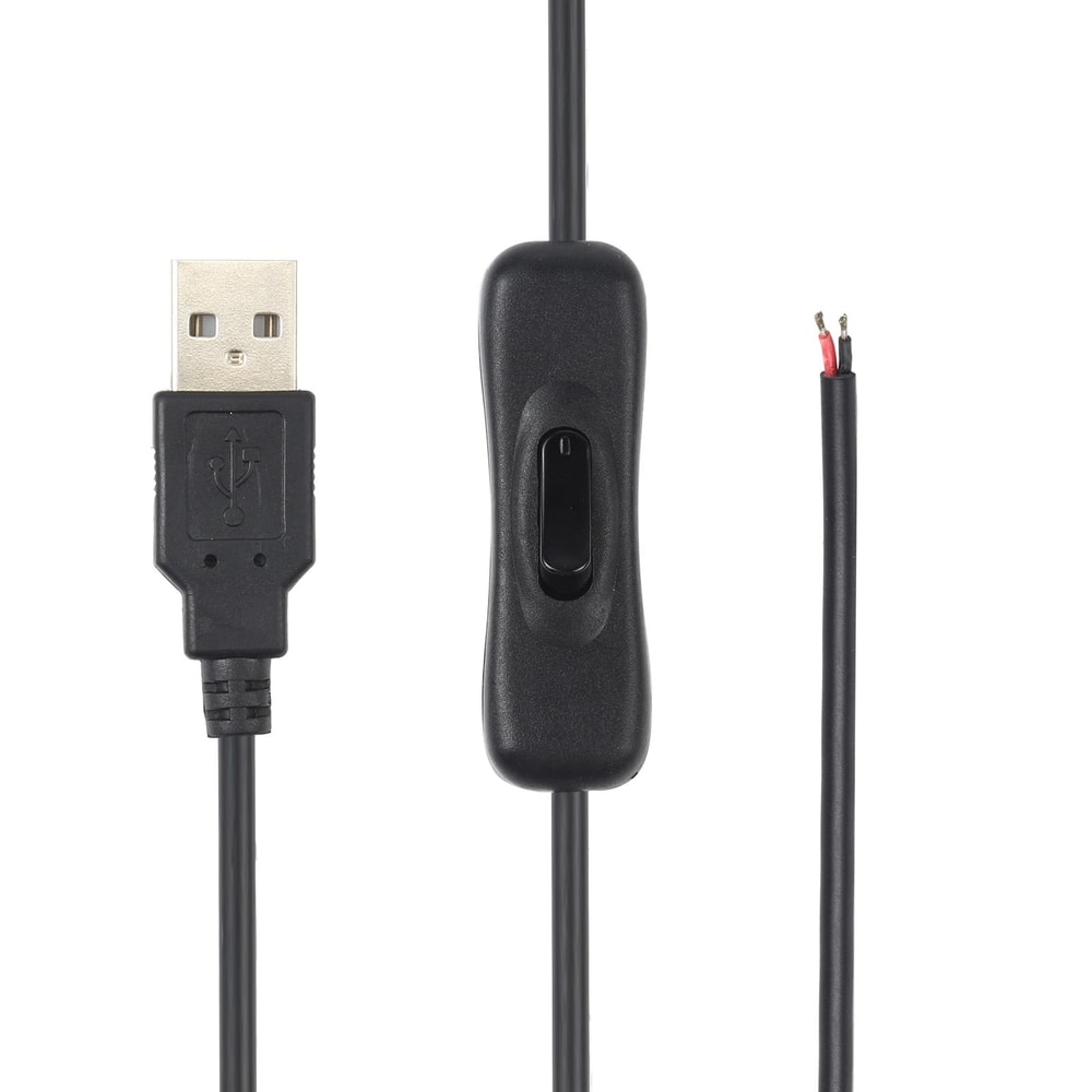 USB LED Power Cable with Inline Switch for LED Light Bars Connector