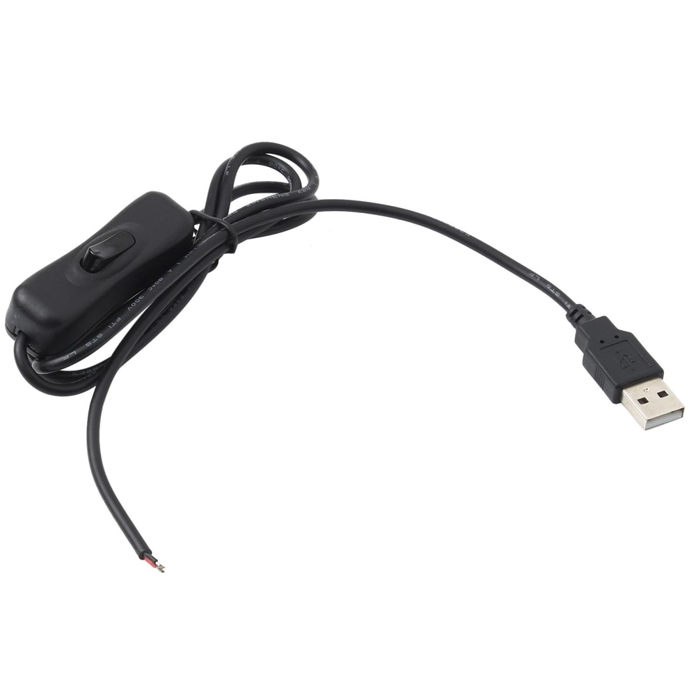 USB LED Power Cable with Inline Switch for LED Light Bars Connector