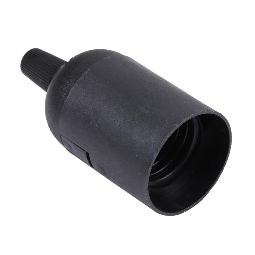 Premium E14 Lamp Socket Bulb Holder Base Durable Black Light Socket Holder