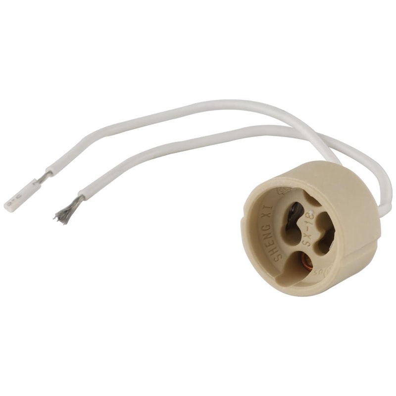 Ceramic G9 Bulb Base Socket with Pre Wired Cable Durable G9 Ceramic Lamp Holder