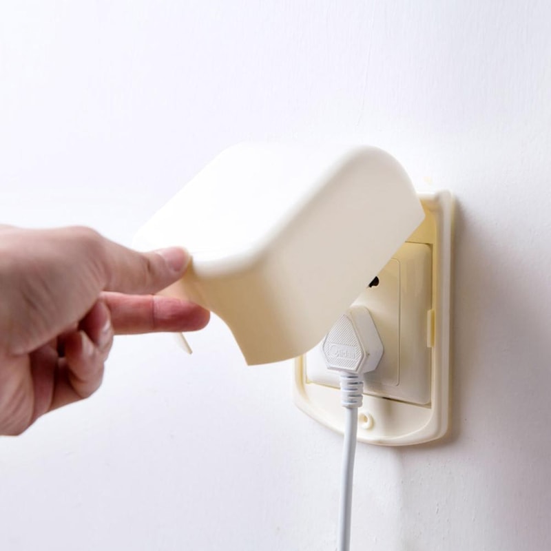 Waterproof Plug Socket Protector Baby Safety Plug Protector Dustproof Electrical Guard 0