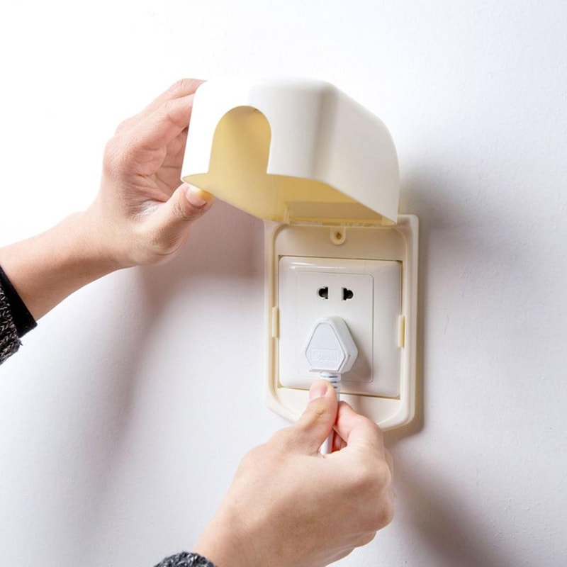 Waterproof Plug Socket Protector Baby Safety Plug Protector Dustproof Electrical Guard 3