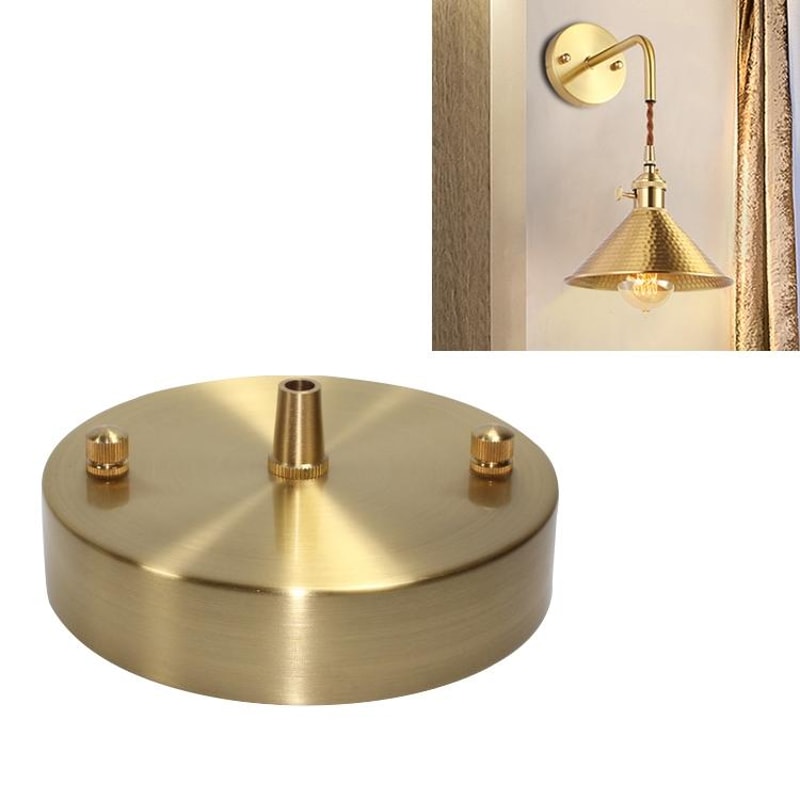 Premium Copper Wall Light Ceiling Mount Lighting Accessory with Chandelier Plate