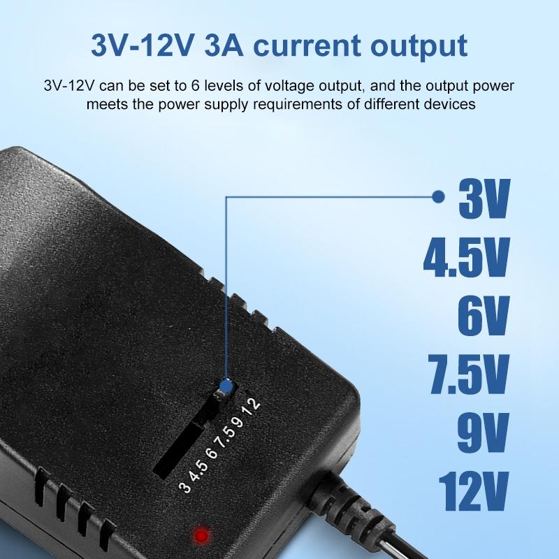 Universal Adjustable Voltage Power Adapter Power Supply 4