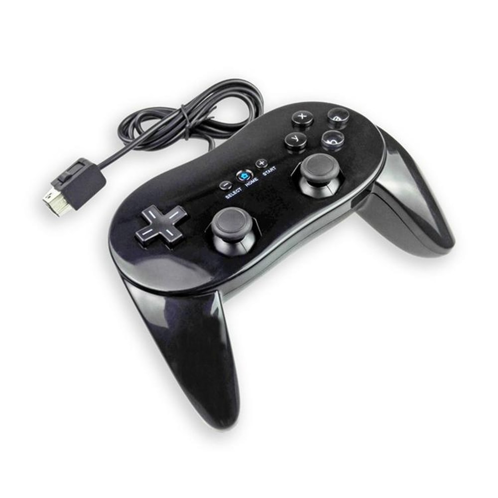 Classic Controller Wired Nintendo Wii Gamepad For Retro Gaming Black 1
