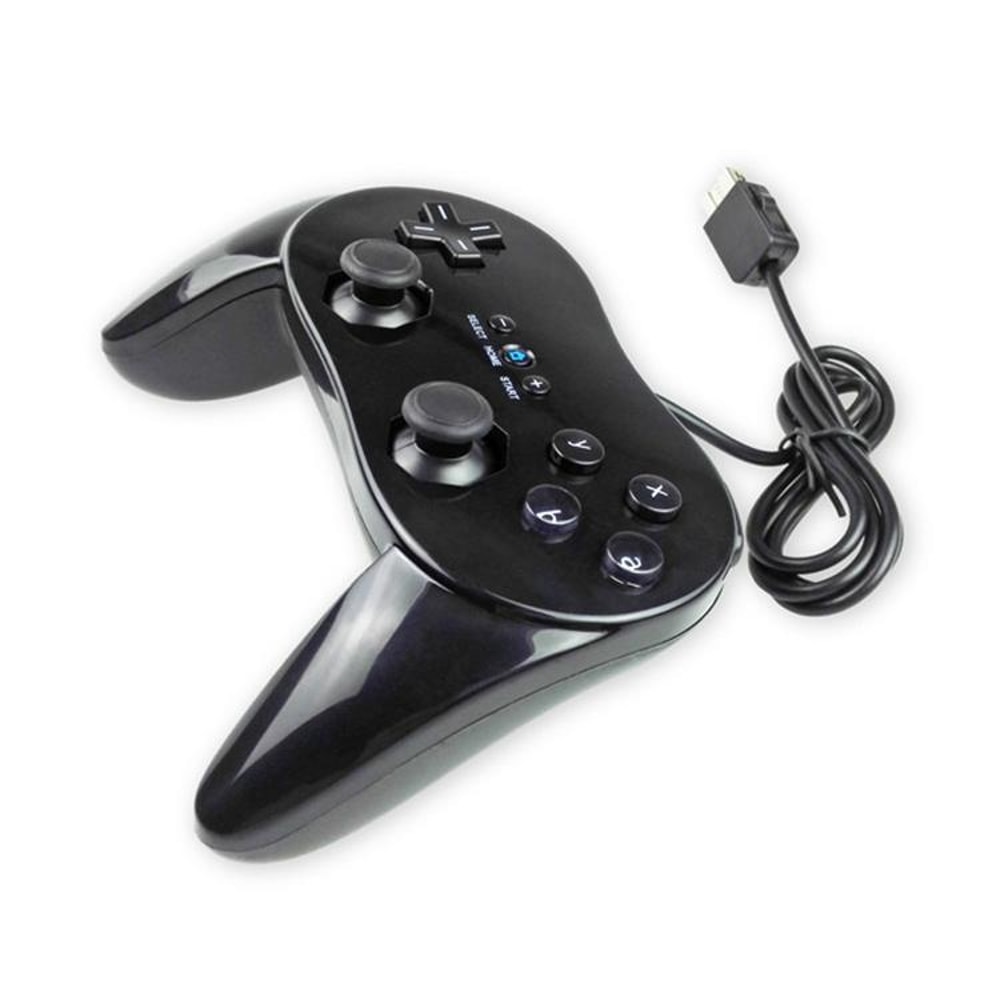 Classic Controller Wired Nintendo Wii Gamepad For Retro Gaming Black 2