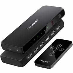 lemorele g96 5 port 4k hdmi switch with ir remote