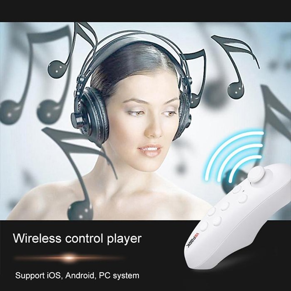 VR Glasses With Bluetooth Remote For IPhone Android 5
