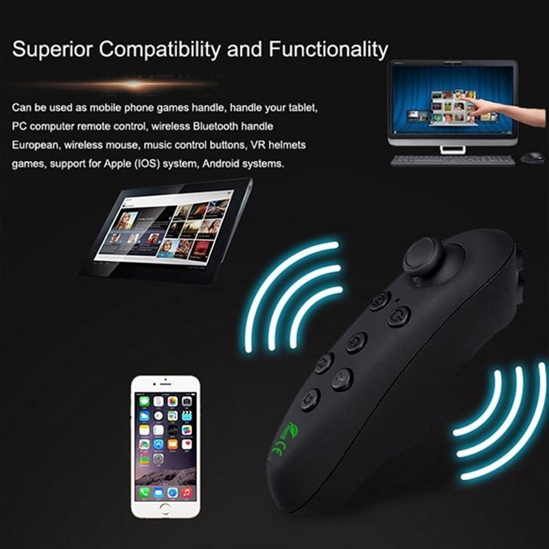 VR Glasses With Bluetooth Remote For IPhone Android 7