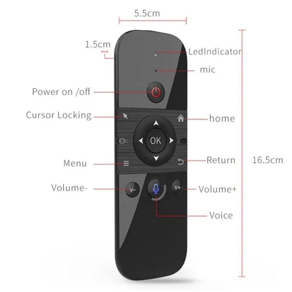 Wireless Air Mouse Remote With Mini Keyboard For Smart TV And Android TV Box 5