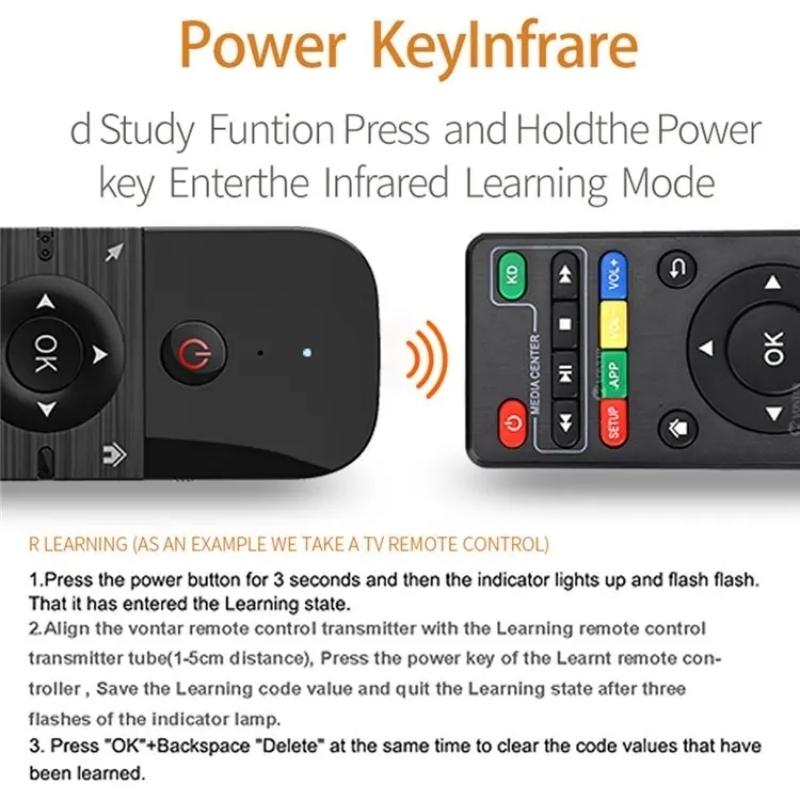 Wireless Air Mouse Remote With Mini Keyboard For Smart TV And Android TV Box 2