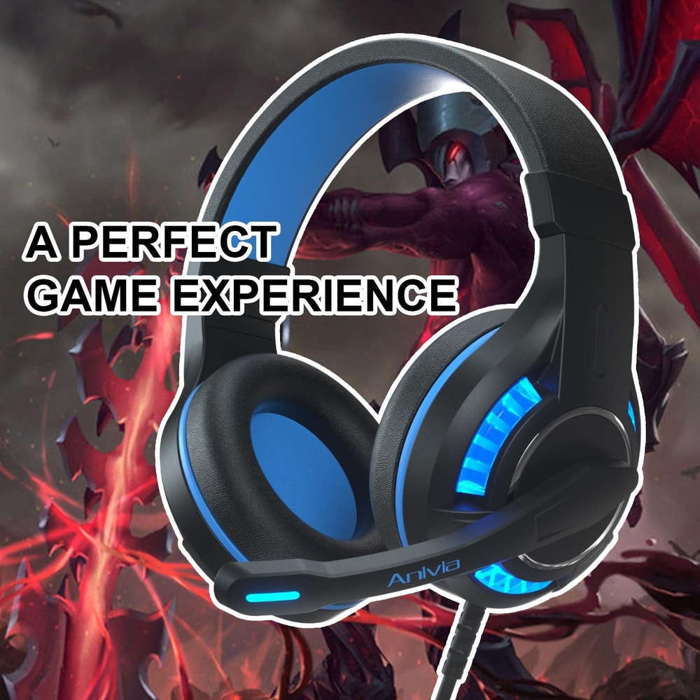 Gaming Headset With Microphone Wired Over Ear Headphones 1