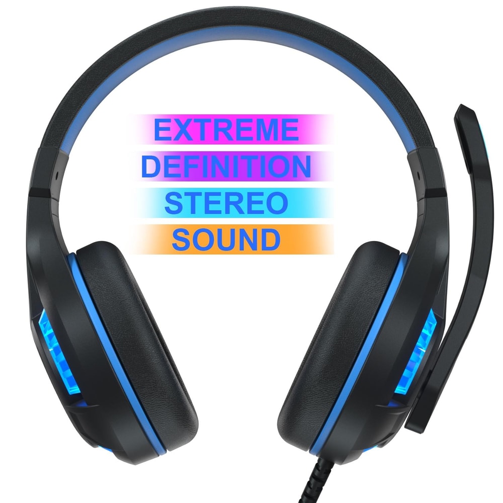 Gaming Headset With Microphone Wired Over Ear Headphones 4