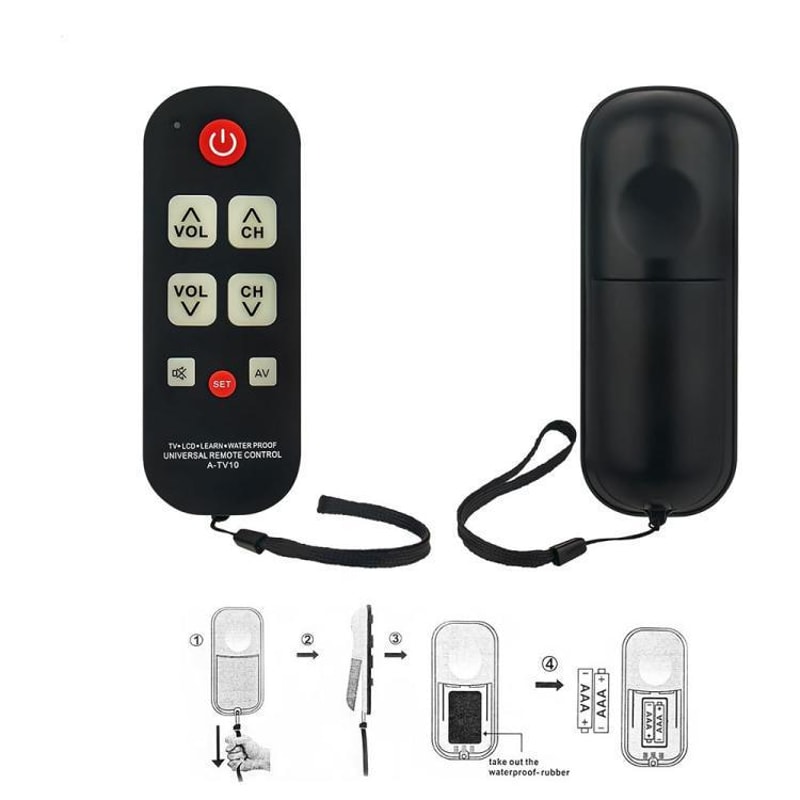 Universal TV Remote Control with Backlit Buttons for Seniors & All TV Brands