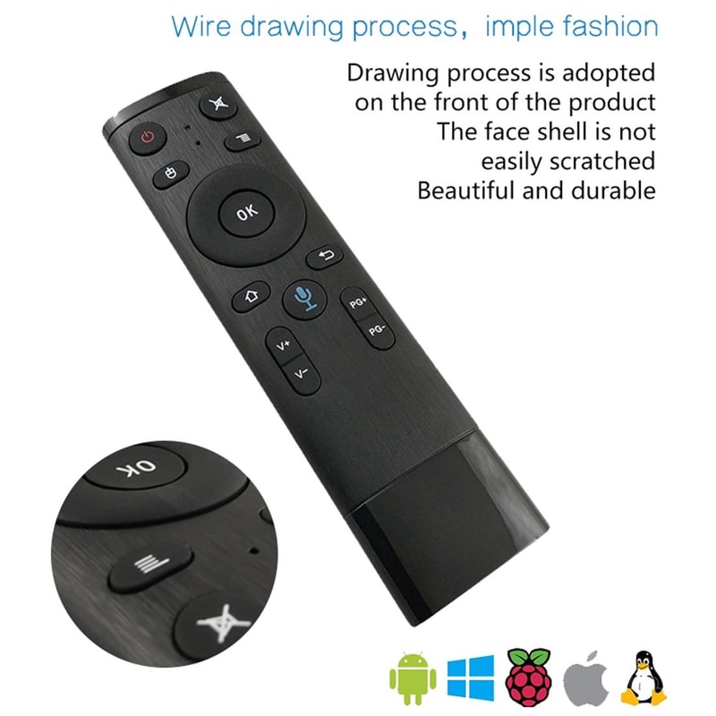 Air Mouse Remote For Smart TV Android TV Box PC With 24G Wireless Control 4