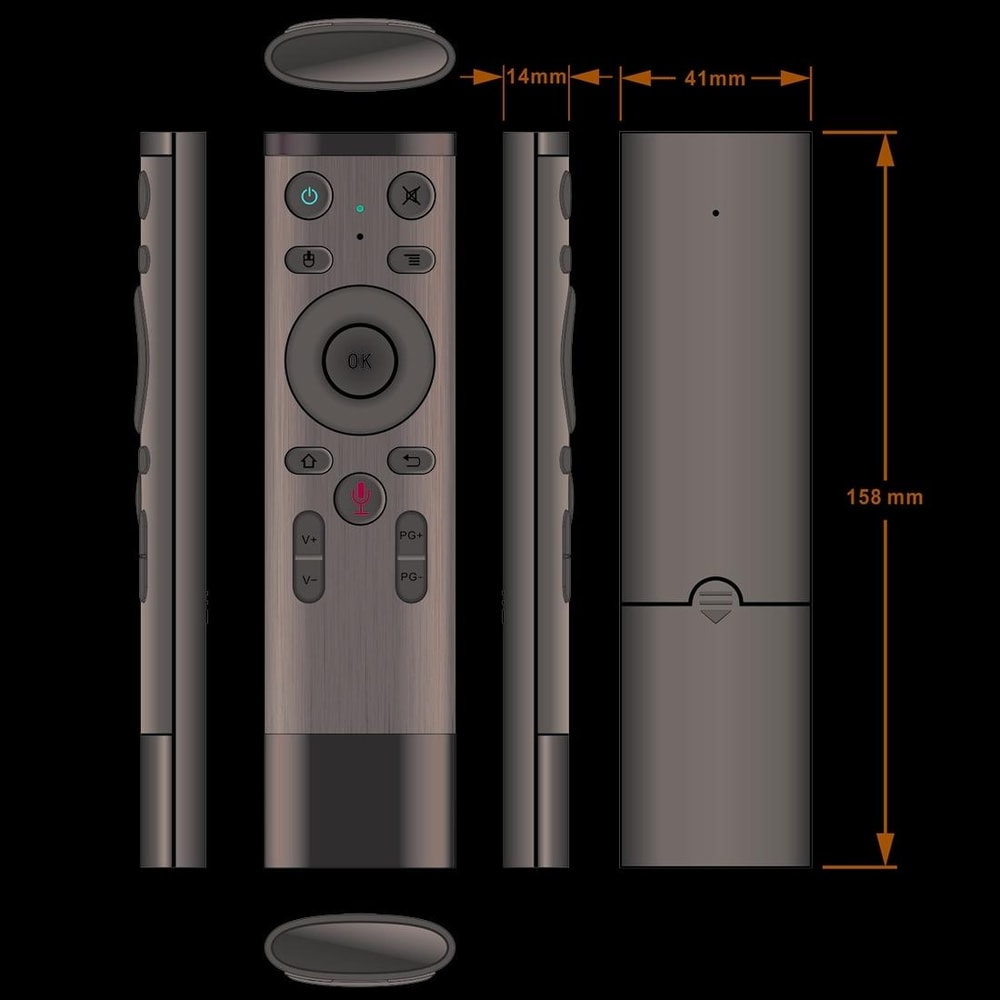 Air Mouse Remote For Smart TV Android TV Box PC With 24G Wireless Control 5