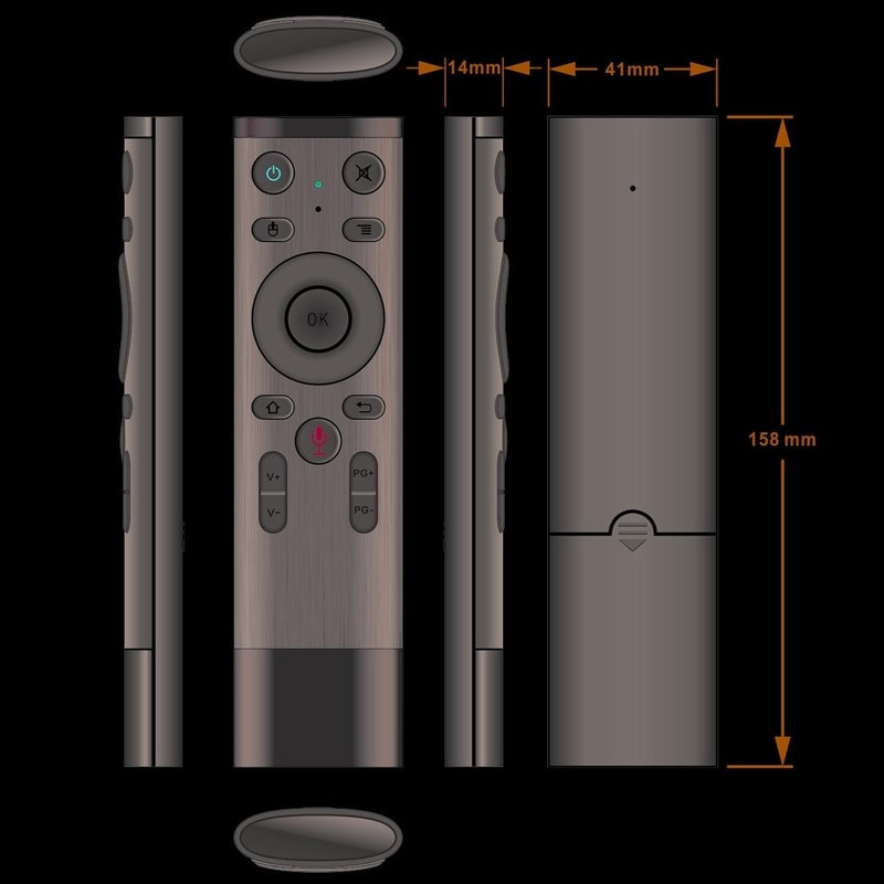 Air Mouse Remote For Smart TV Android TV Box PC With 24G Wireless Control 5